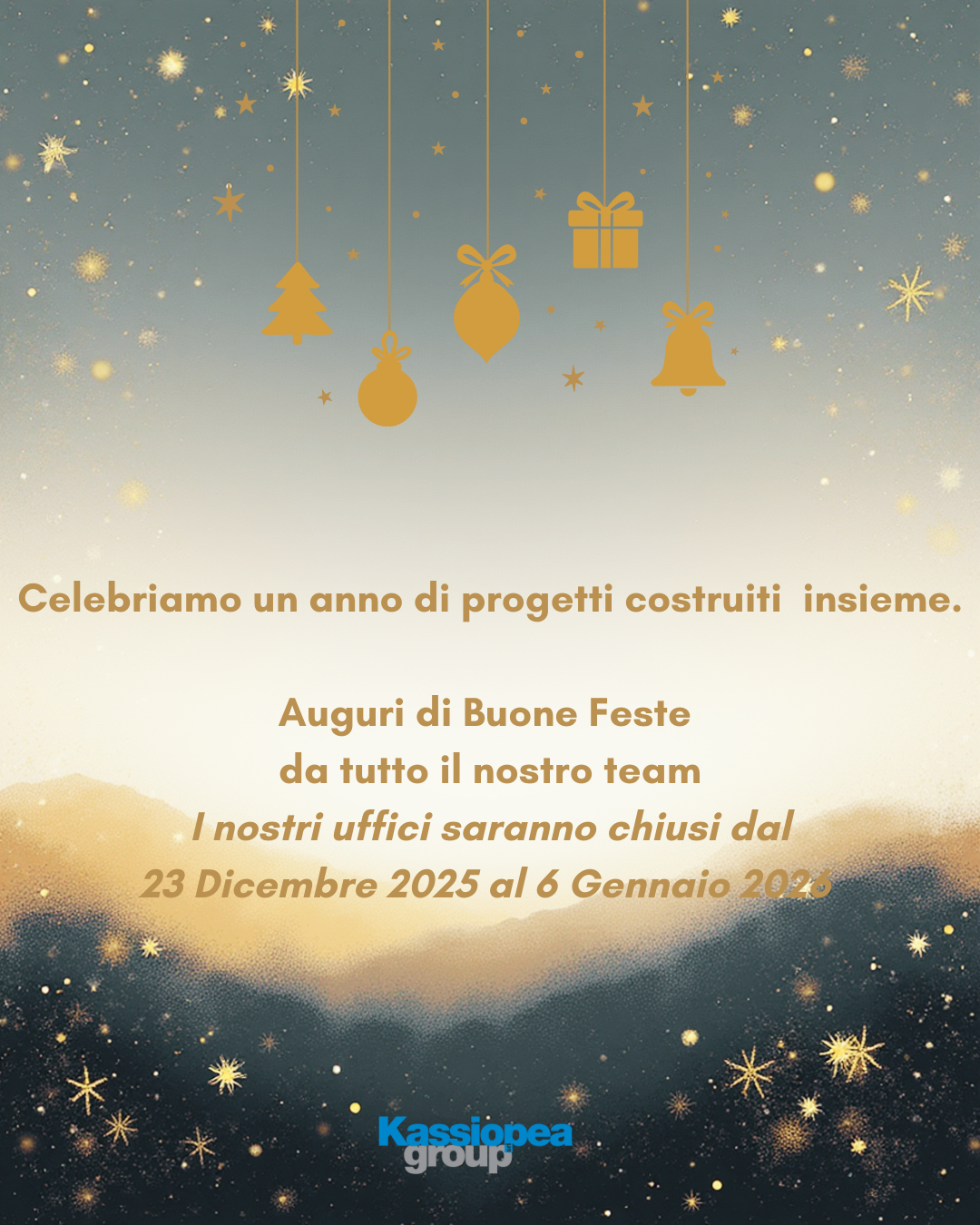 Immagine con gli auguri di Buon Natale 2025